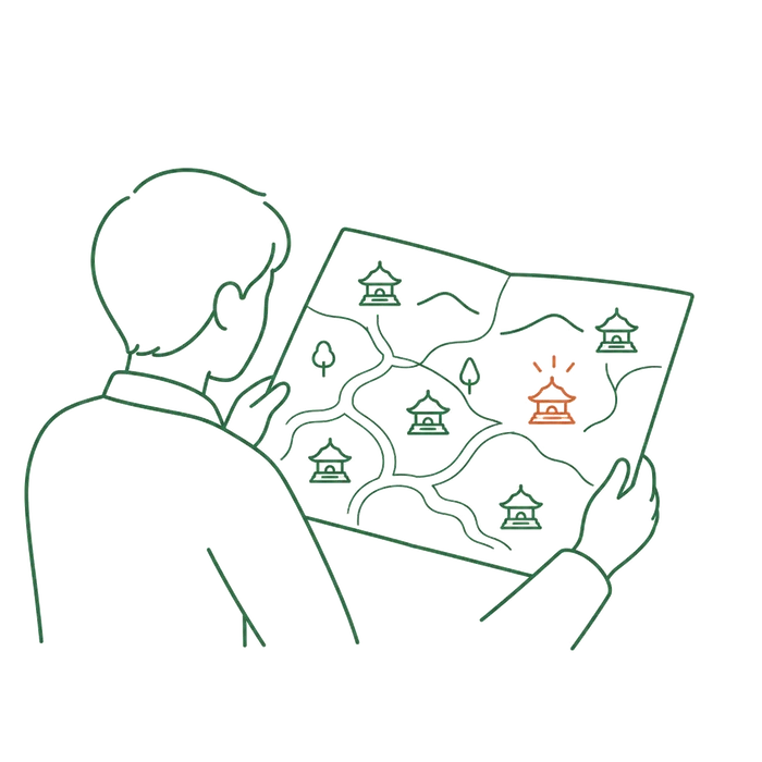 article-illust 菩提寺がない場合の対応のイメージイラスト