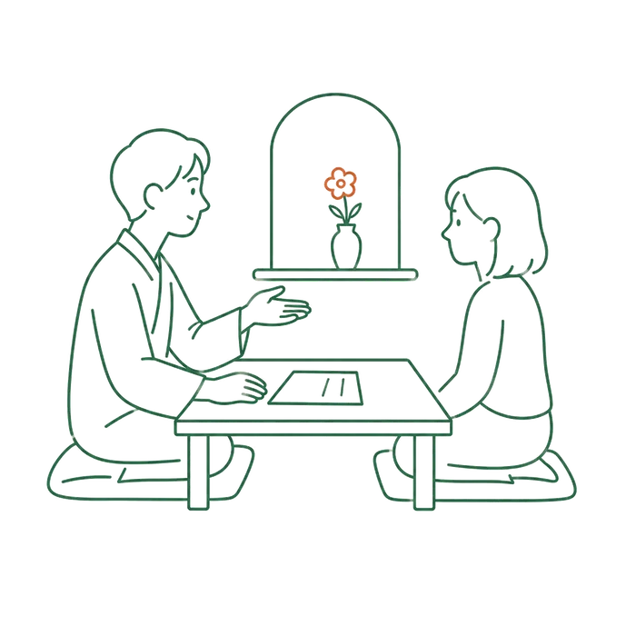戒名のイメージイラスト