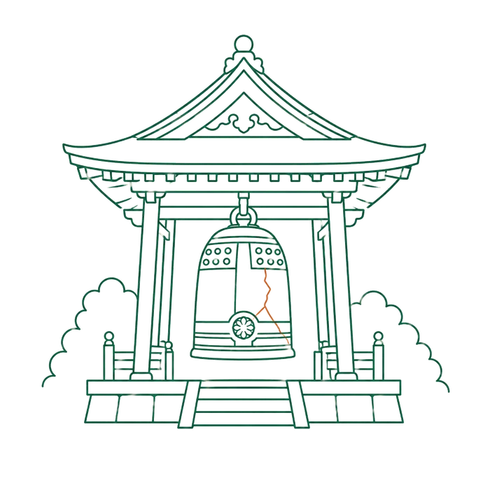 廃仏毀釈のイメージイラスト