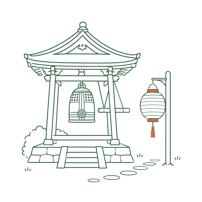 article-illust お寺の行事のイメージイラスト