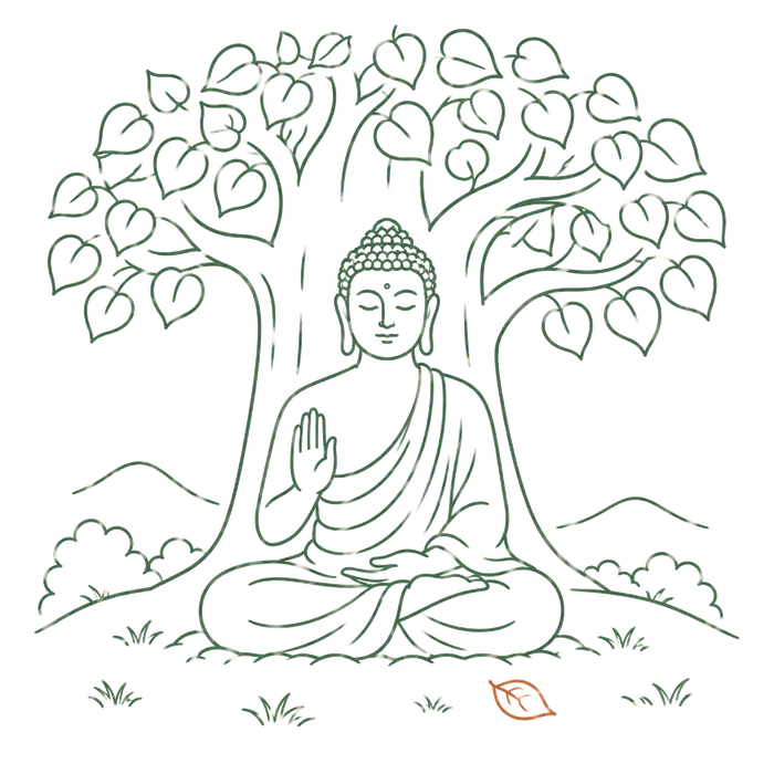 お釈迦様のイメージイラスト