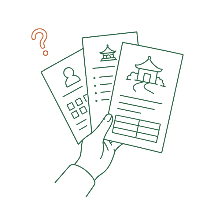 article-illust 葬儀社・施設からの案内のイメージイラスト